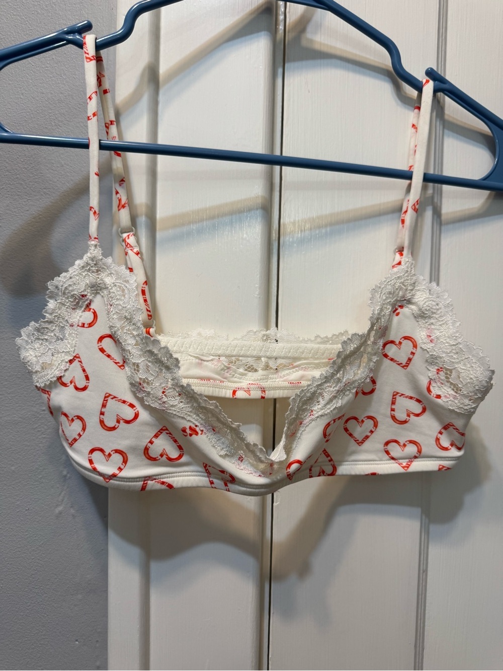 Skims marble candy heart bralette. NWOT